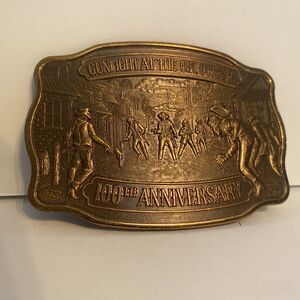 1981 Historic Providence Gunfight at The OK Corral 100th Anniversary Belt Buckle